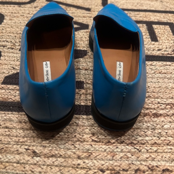 Bright blue slip on pointed loafers-and other stories size 38 - Picture 3 of 8